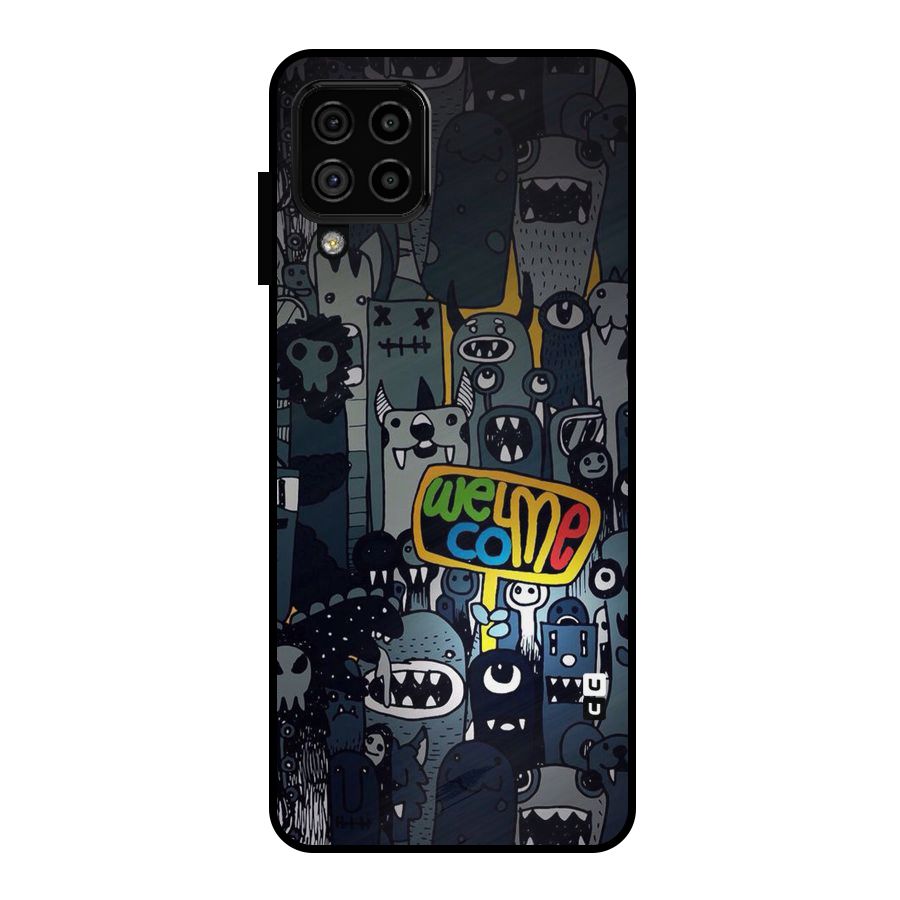 Ghost Welcome Metal Back Case for Galaxy A22 4G
