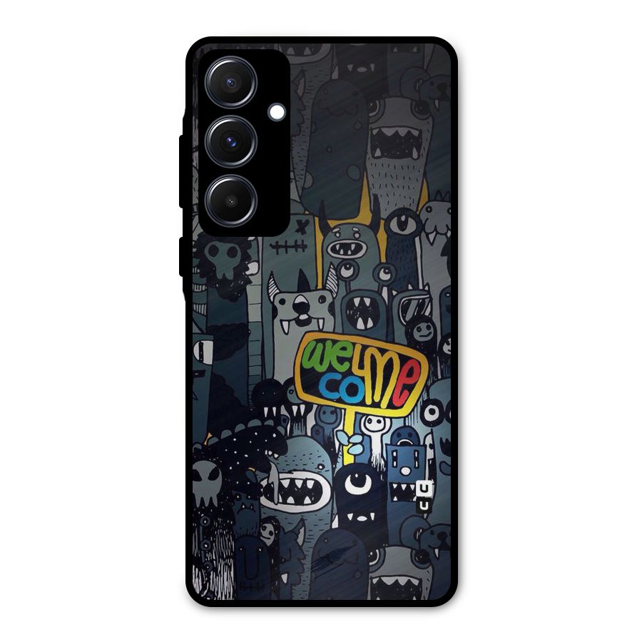Ghost Welcome Metal Back Case for Galaxy A55