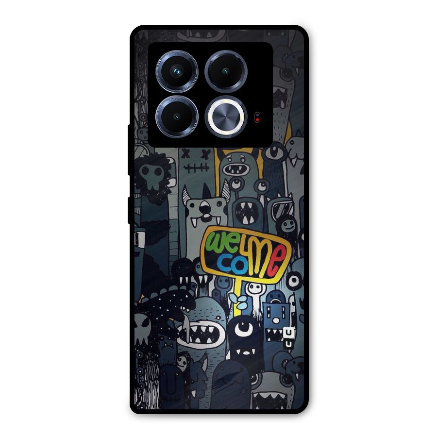 Ghost Welcome Metal Back Case for Infinix Note 40 5G