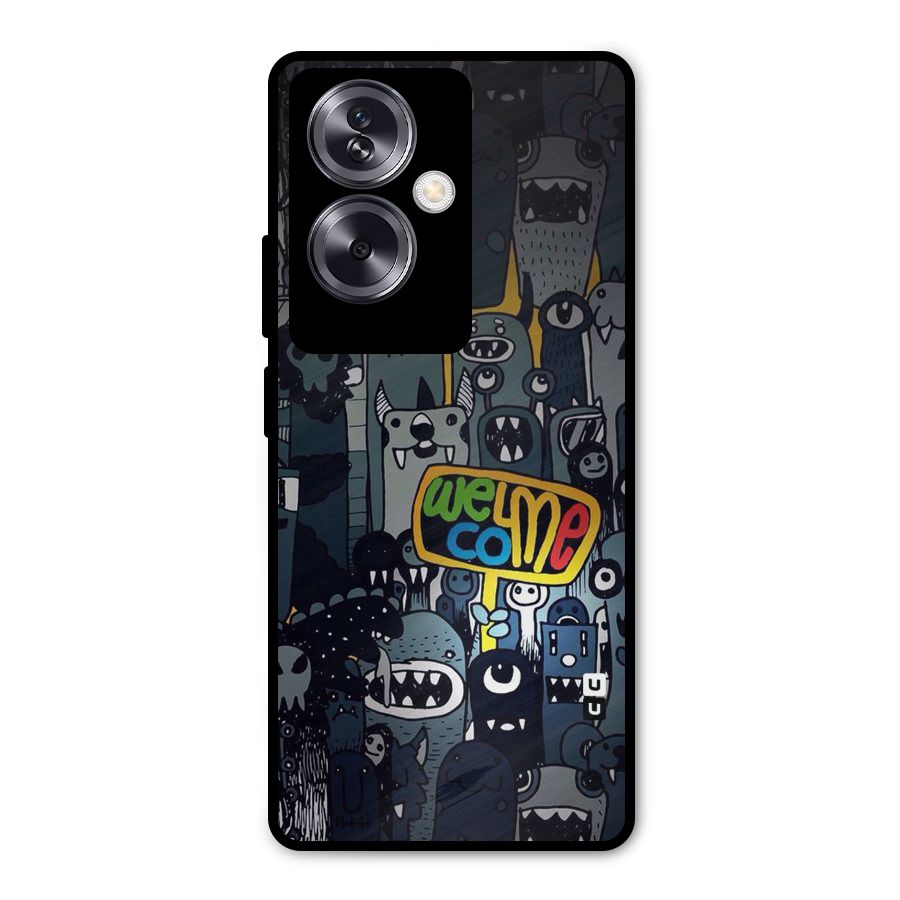 Ghost Welcome Metal Back Case for Oppo A79 5G