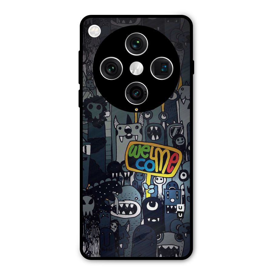 Ghost Welcome Metal Back Case for Oppo Find X8 Pro
