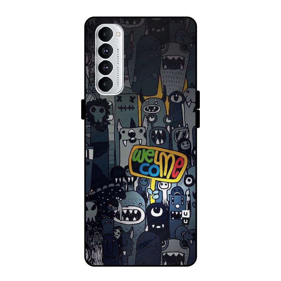 Ghost Welcome Metal Back Case for Oppo Reno4 Pro