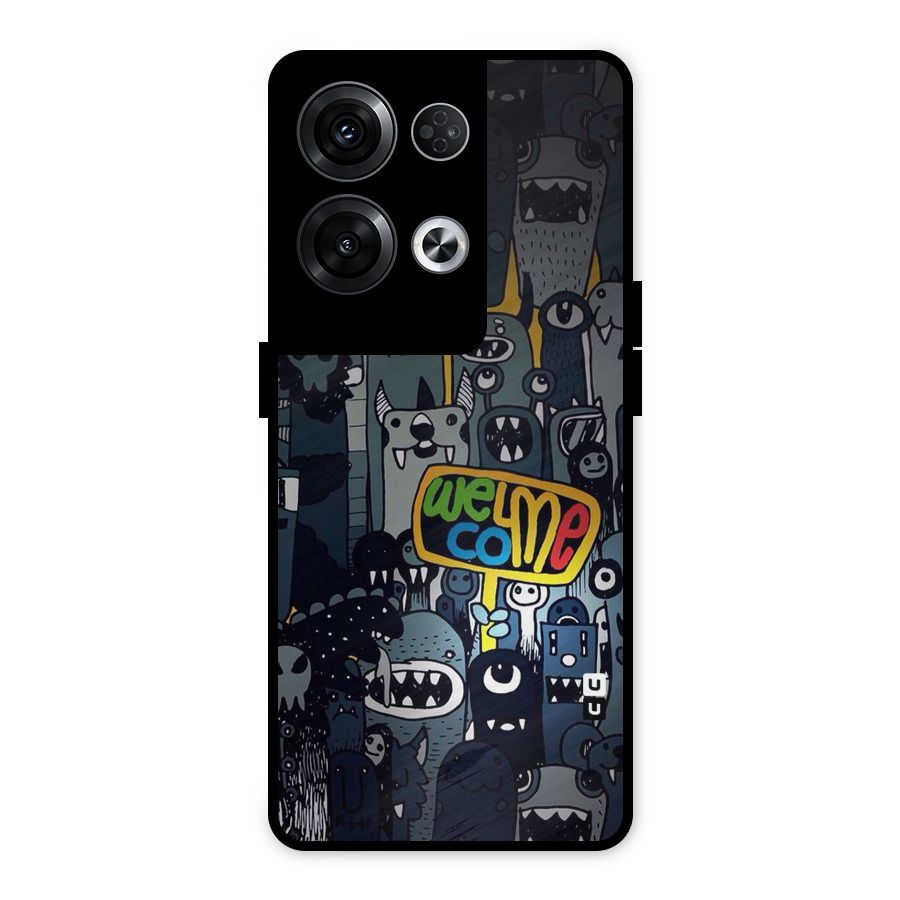 Ghost Welcome Metal Back Case for Oppo Reno8 Pro 5G