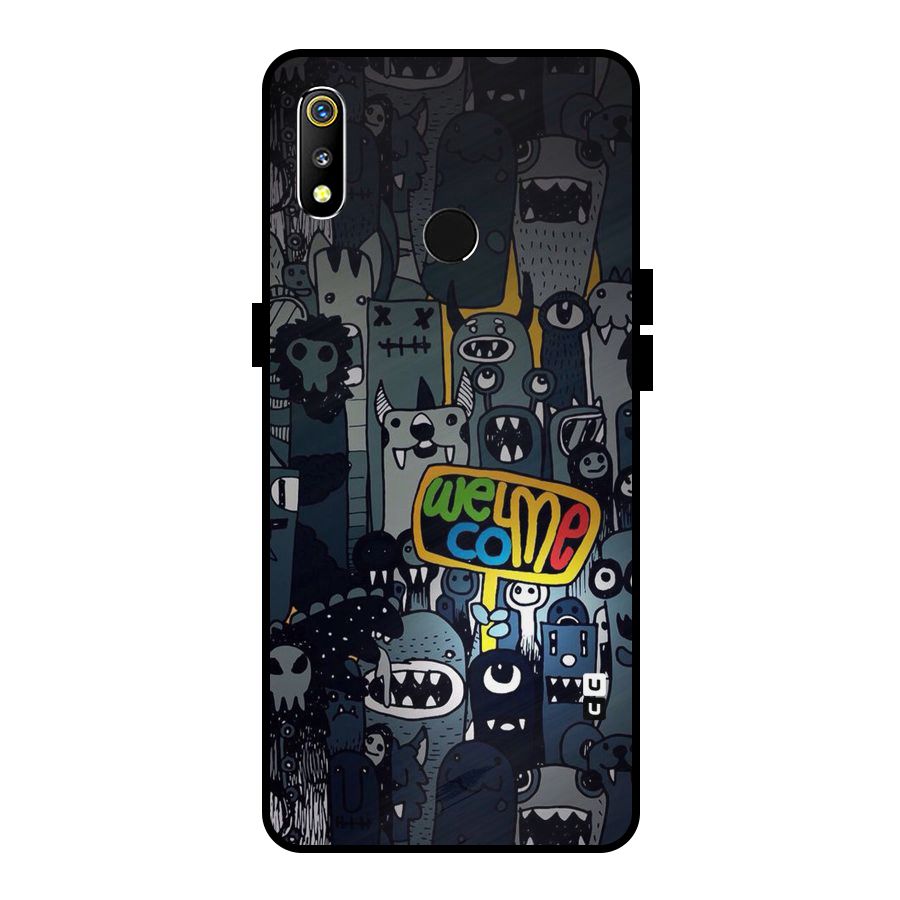 Ghost Welcome Metal Back Case for Realme 3i