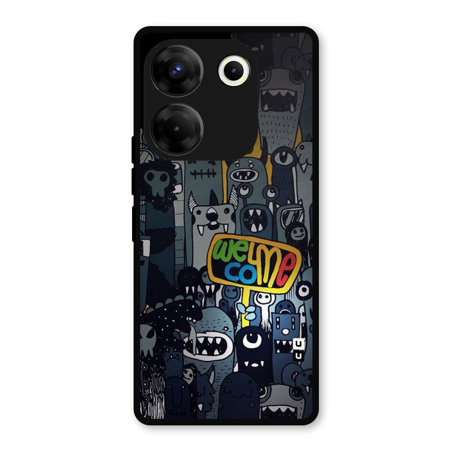 Ghost Welcome Metal Back Case for Tecno Camon 20