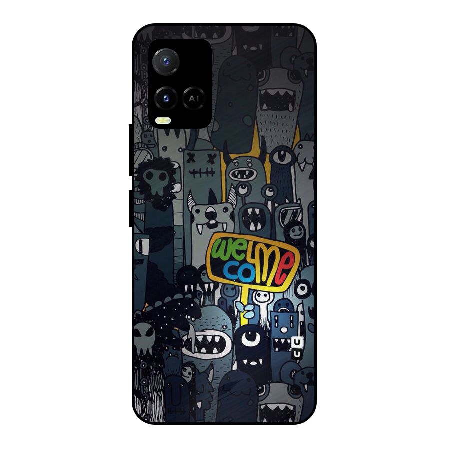 Ghost Welcome Metal Back Case for Vivo Y21A