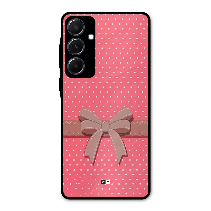 Gift Ribbon Metal Back Case for Galaxy A55