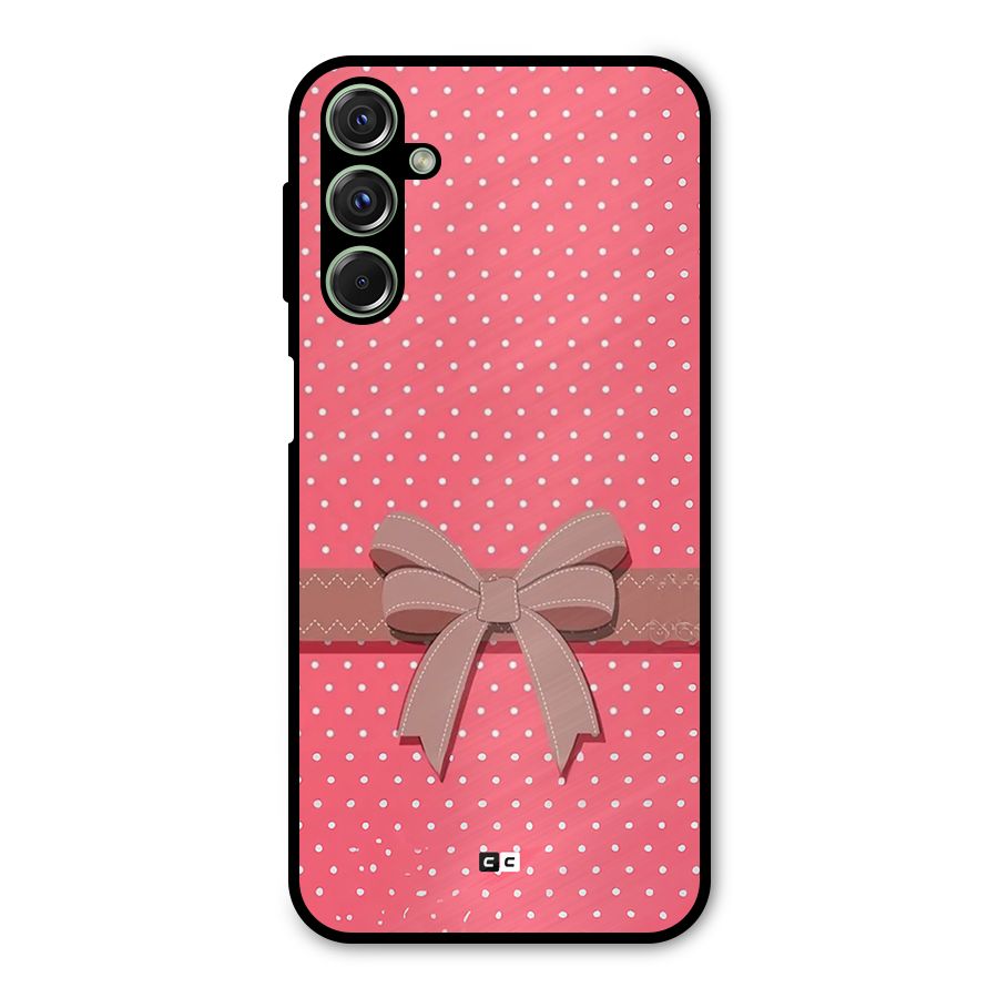 Gift Ribbon Metal Back Case for Galaxy F34