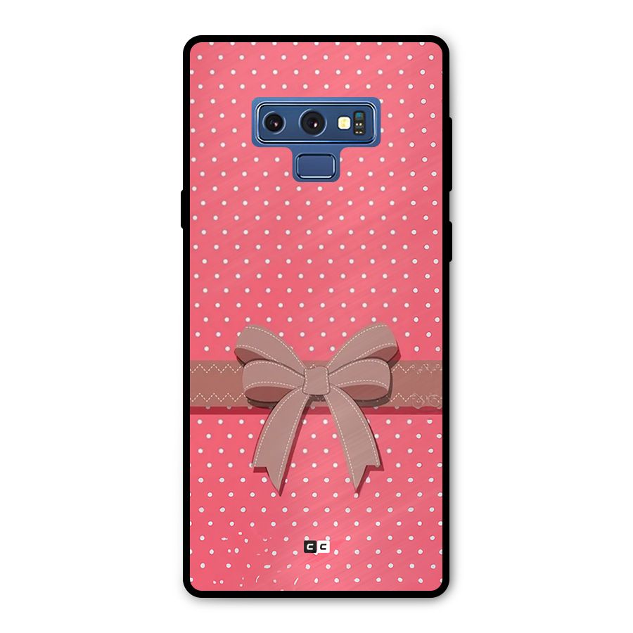 Gift Ribbon Metal Back Case for Galaxy Note 9