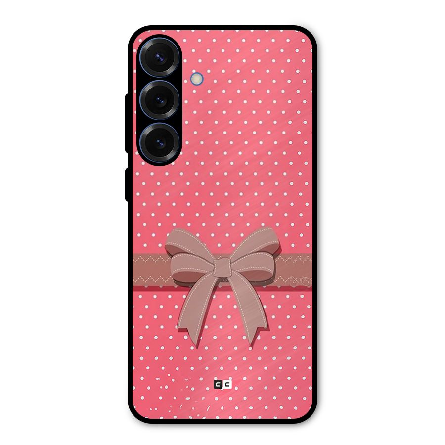 Gift Ribbon Metal Back Case for Galaxy S25 Plus