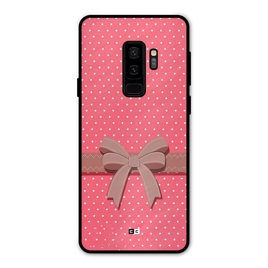 Gift Ribbon Metal Back Case for Galaxy S9 Plus