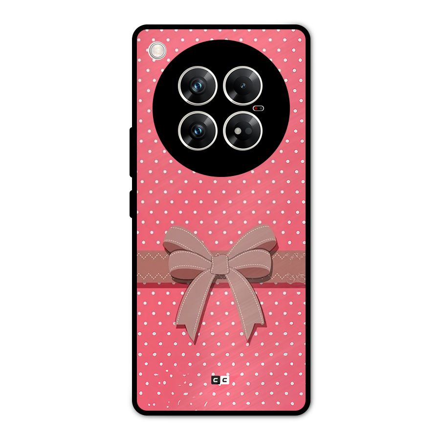 Gift Ribbon Metal Back Case for Infinix Zero 40 5G
