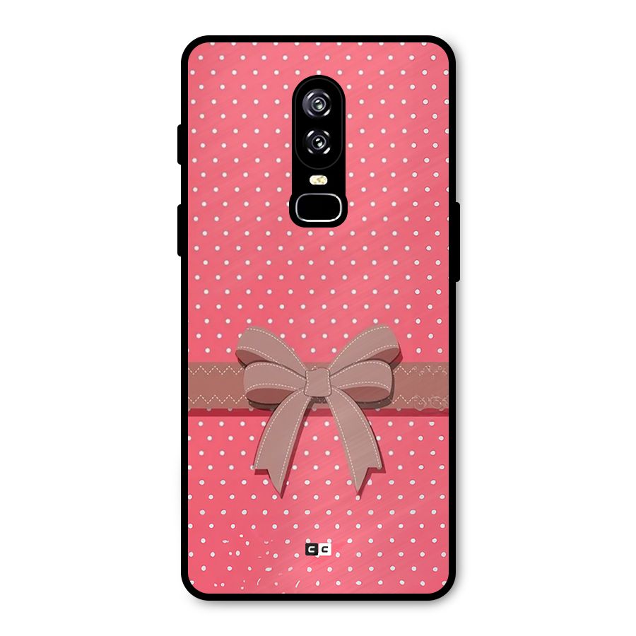 Gift Ribbon Metal Back Case for OnePlus 6