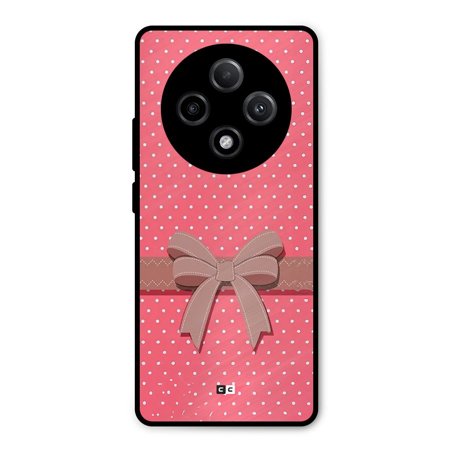 Gift Ribbon Metal Back Case for Oppo F27 Pro Plus