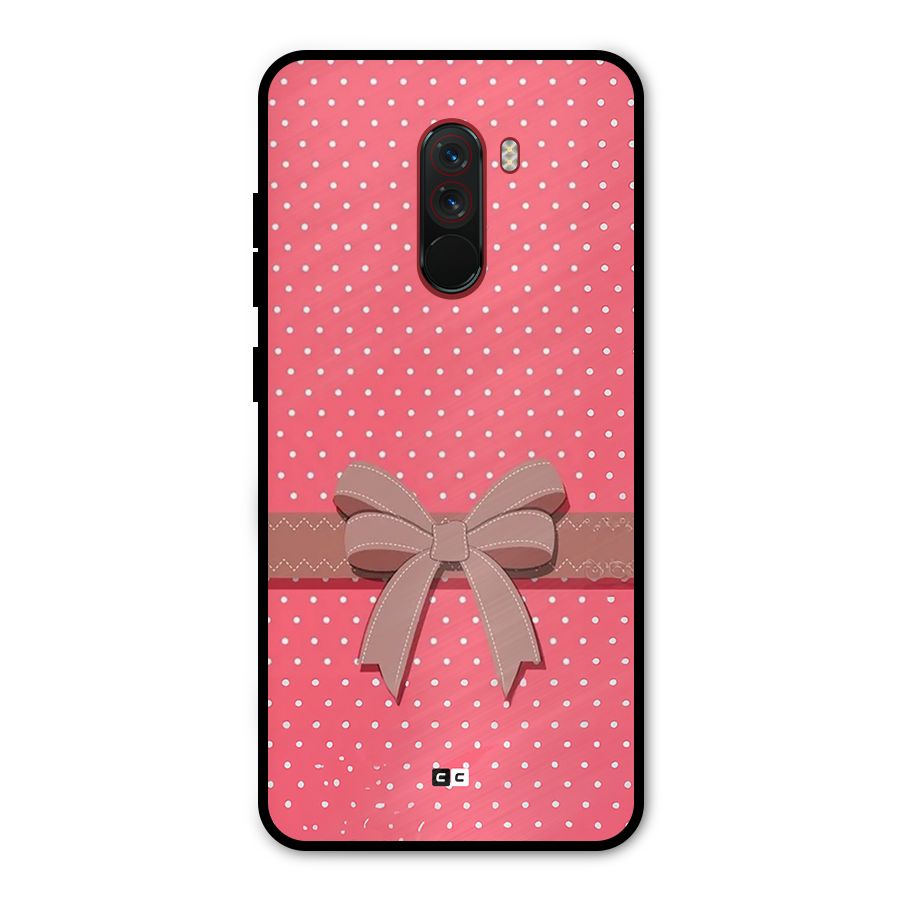 Gift Ribbon Metal Back Case for Poco F1