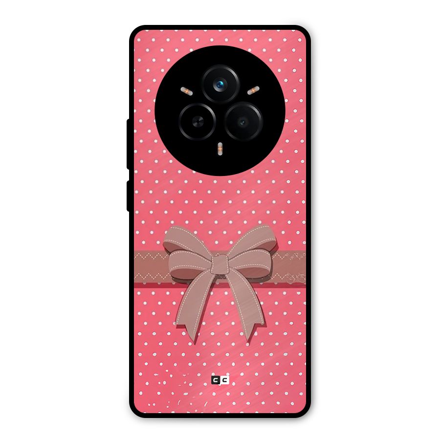 Gift Ribbon Metal Back Case for Realme 14 Pro