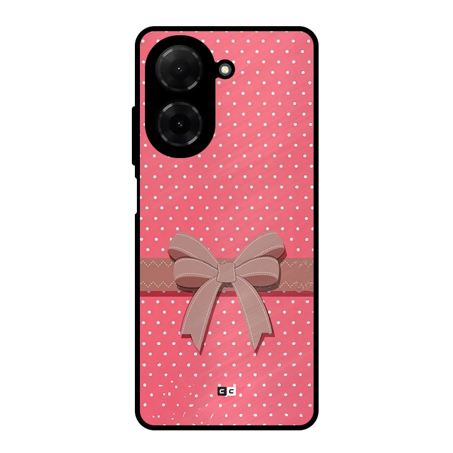 Gift Ribbon Metal Back Case for Redmi A5 4G