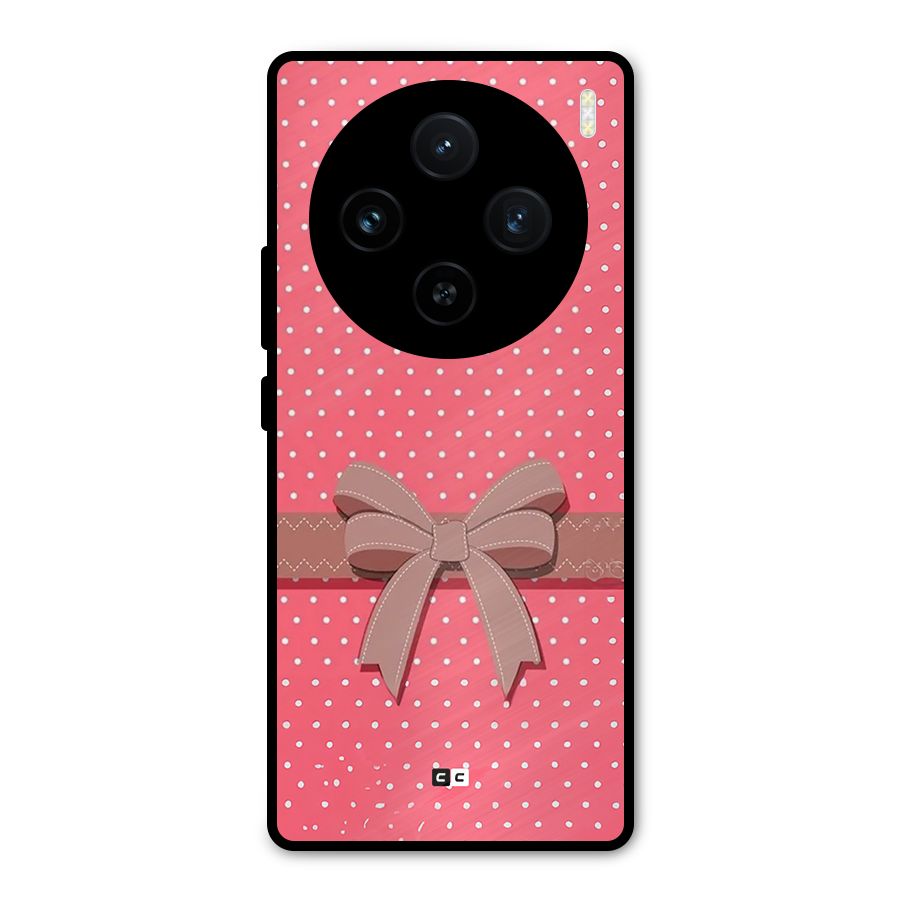 Gift Ribbon Metal Back Case for Vivo X100