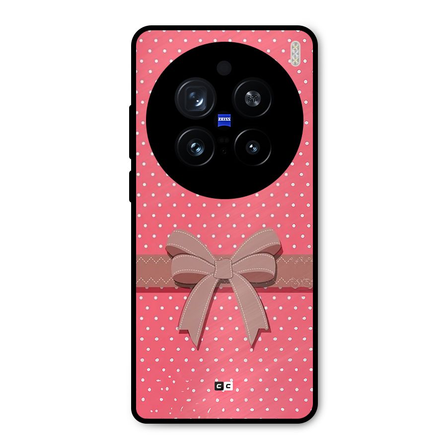 Gift Ribbon Metal Back Case for Vivo X200 Pro