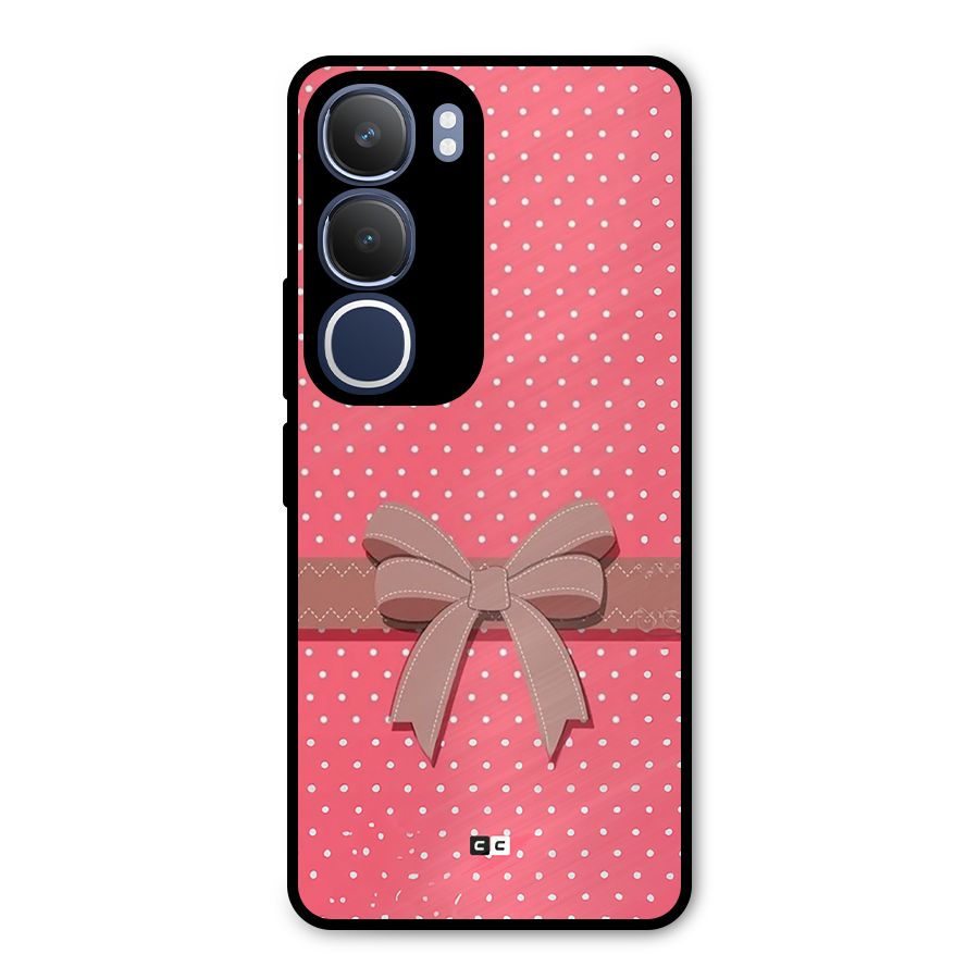 Gift Ribbon Metal Back Case for Vivo Y29