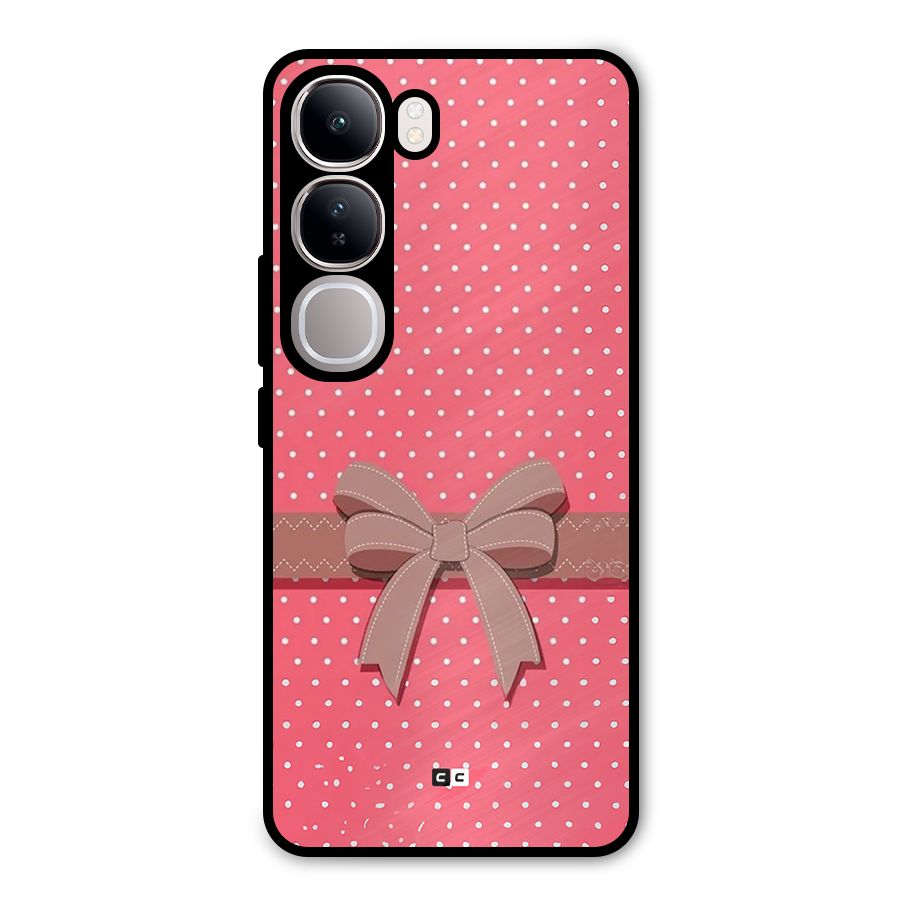 Gift Ribbon Metal Back Case for Vivo Y300