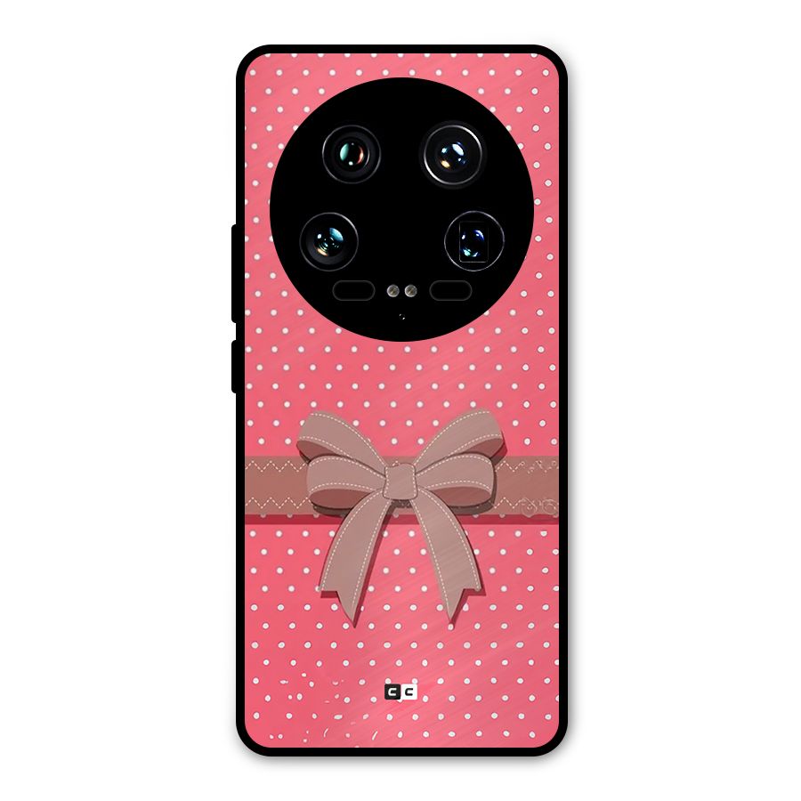 Gift Ribbon Metal Back Case for Xiaomi 14 Ultra