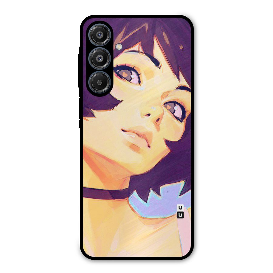 Girl Face Art Metal Back Case for Galaxy A16 5G