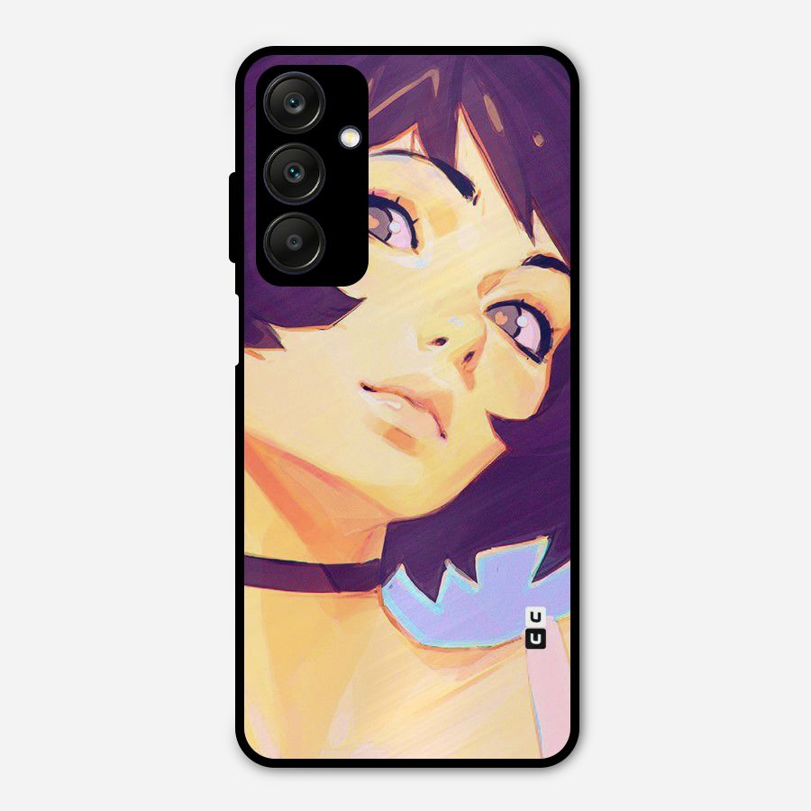 Girl Face Art Metal Back Case for Galaxy A25 5G