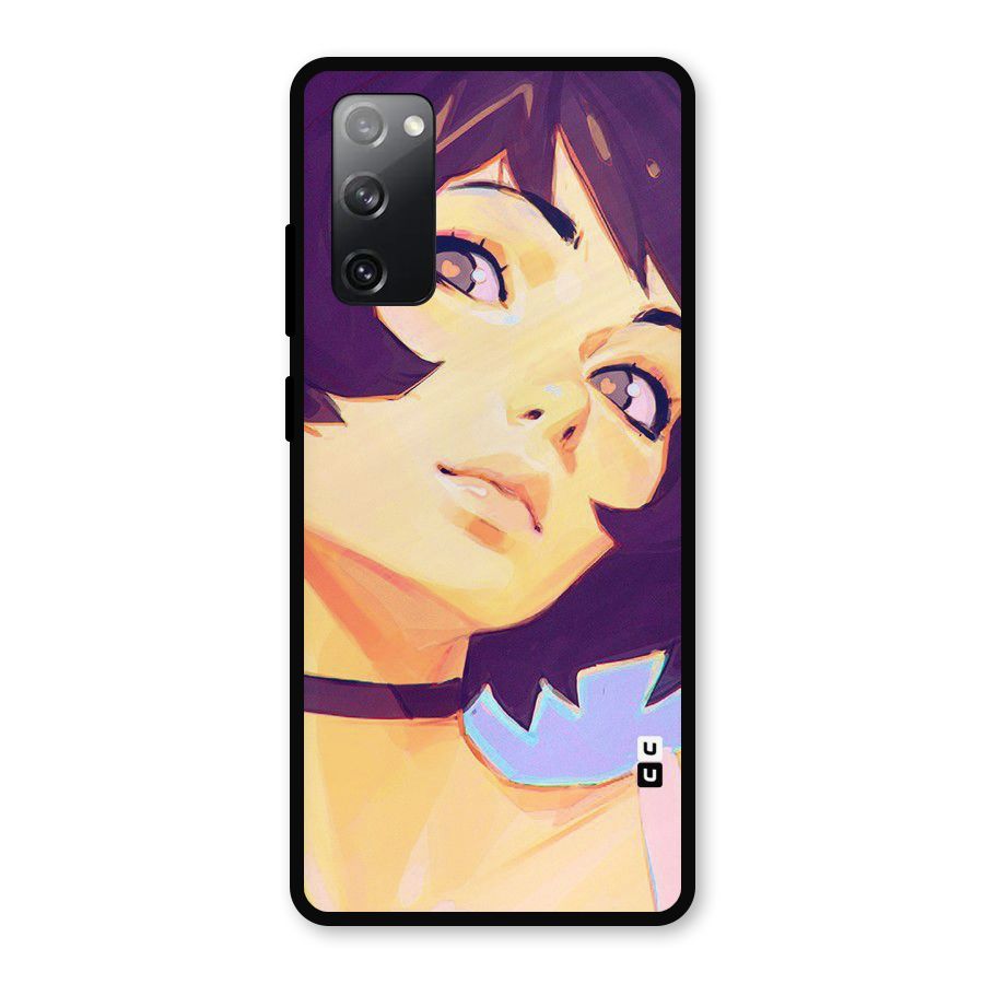 Girl Face Art Metal Back Case for Galaxy S20 FE 5G