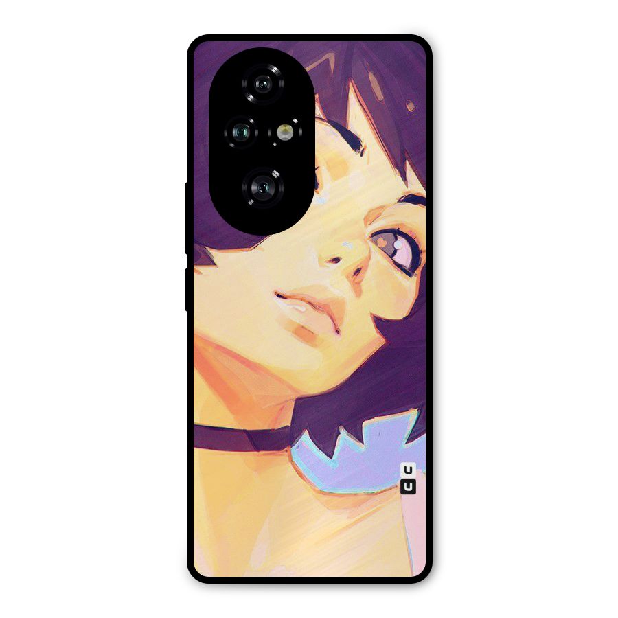Girl Face Art Metal Back Case for Honor 200 Pro