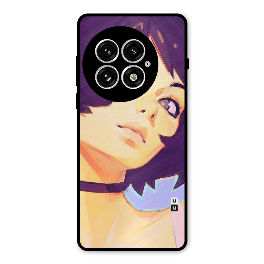 Girl Face Art Metal Back Case for OnePlus 13