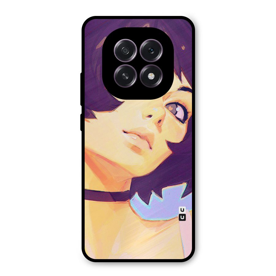 Girl Face Art Metal Back Case for Oppo F29