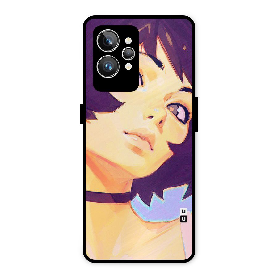 Girl Face Art Metal Back Case for Realme GT2 Pro