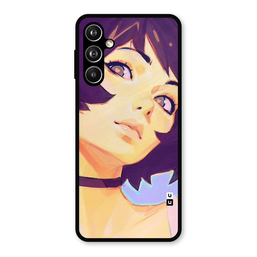 Girl Face Art Metal Back Case for Samsung Galaxy M54