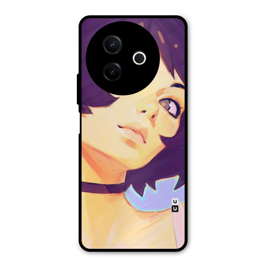 Girl Face Art Metal Back Case for Vivo Y39