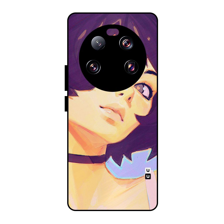 Girl Face Art Metal Back Case for Xiaomi 13 Ultra