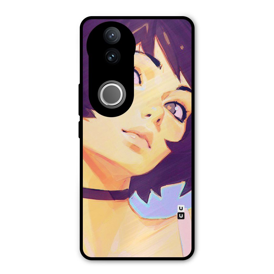 Girl Face Art Metal Back Case for iQOO Z10R