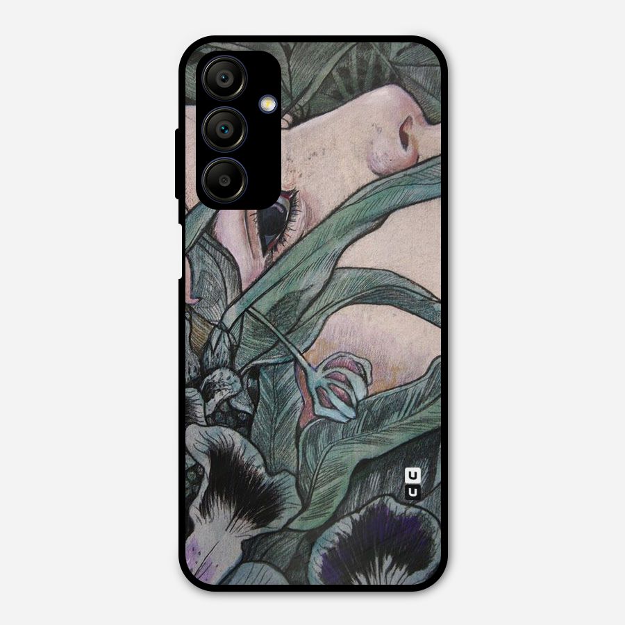 Girl Grass Art Metal Back Case for Galaxy A15 5G