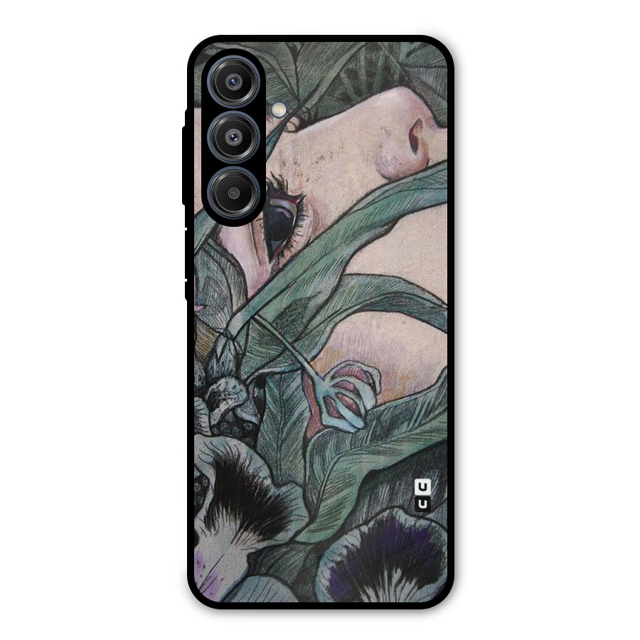Girl Grass Art Metal Back Case for Galaxy A16 5G