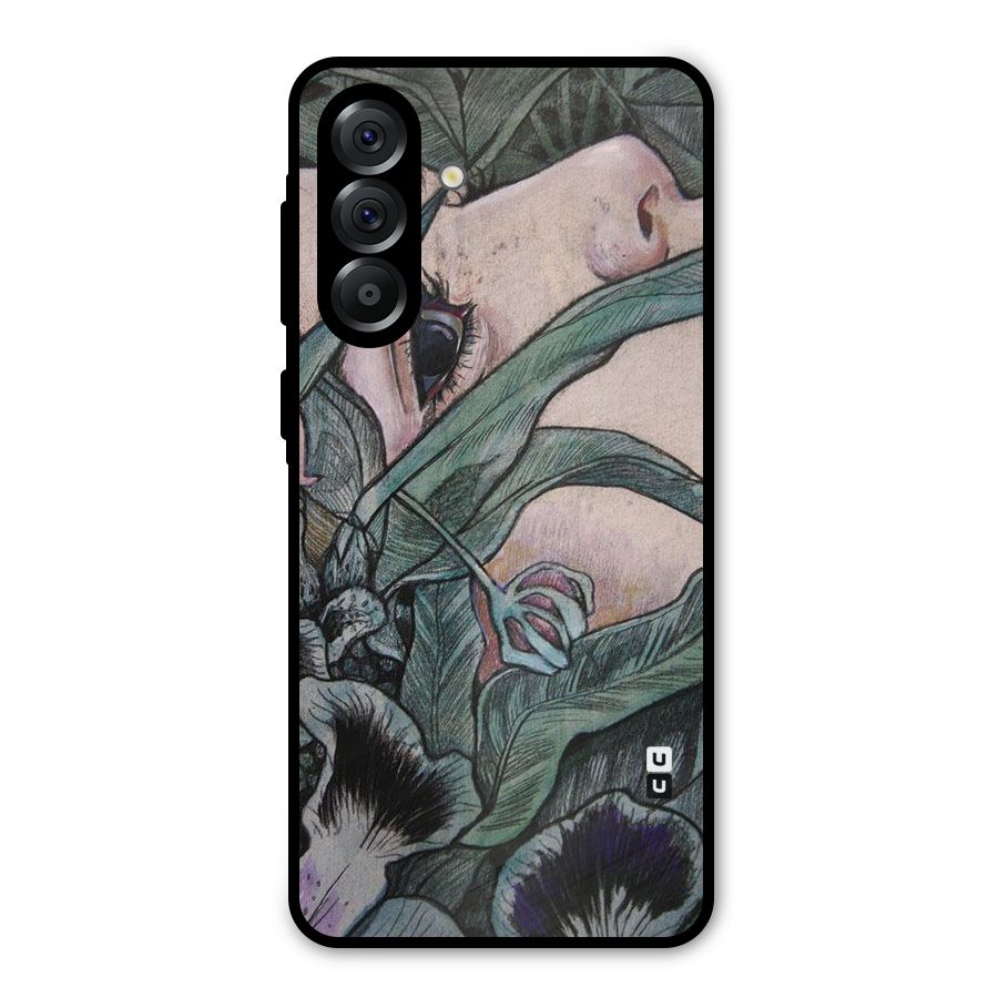 Girl Grass Art Metal Back Case for Galaxy A56