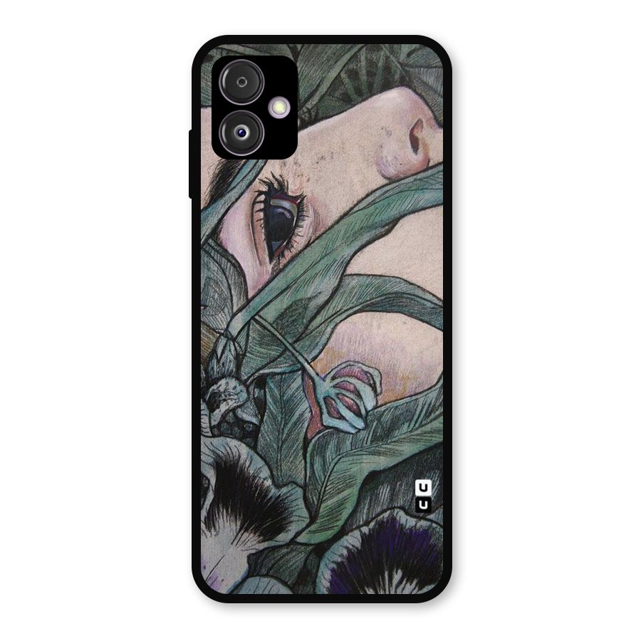 Girl Grass Art Metal Back Case for Galaxy F14