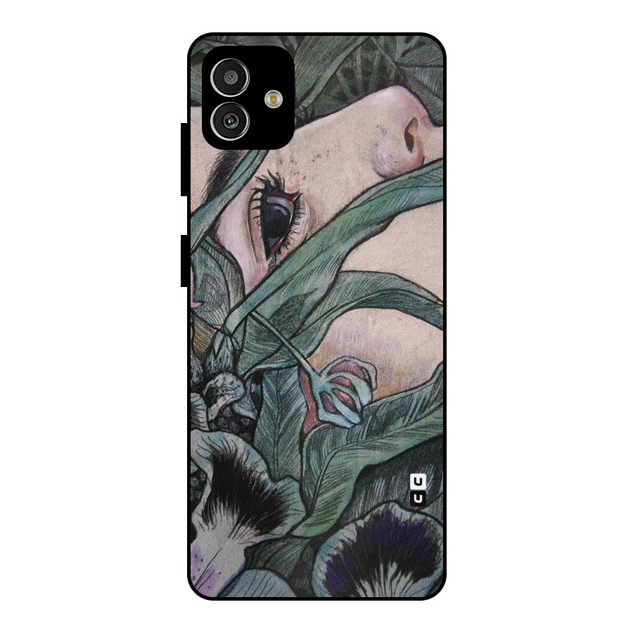 Girl Grass Art Metal Back Case for Galaxy M13 5G