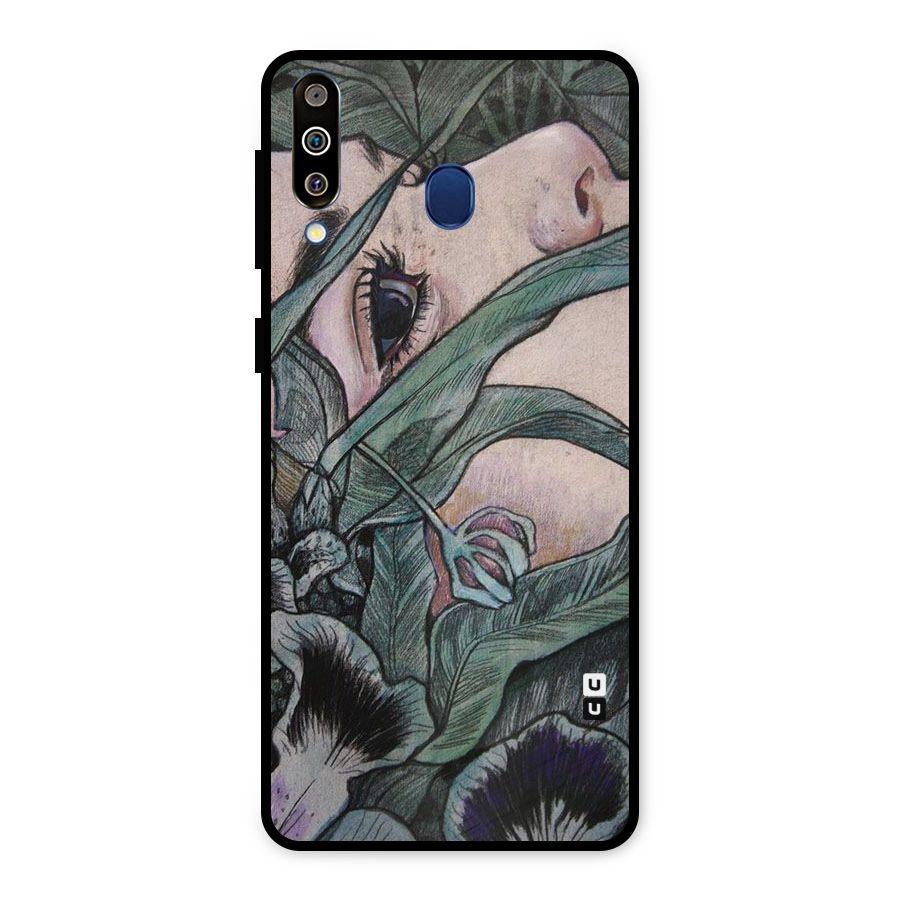 Girl Grass Art Metal Back Case for Galaxy M30