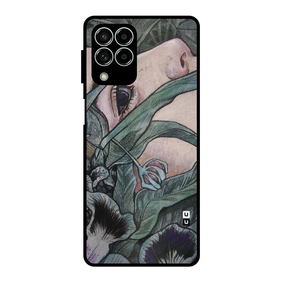 Girl Grass Art Metal Back Case for Galaxy M33
