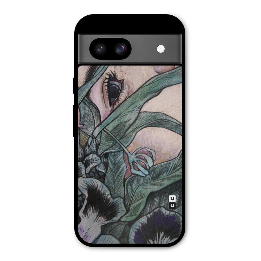 Girl Grass Art Metal Back Case for Google Pixel 8a