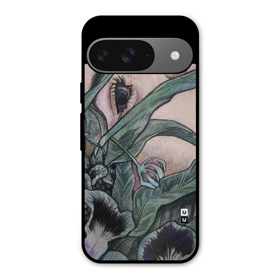 Girl Grass Art Metal Back Case for Google Pixel 9