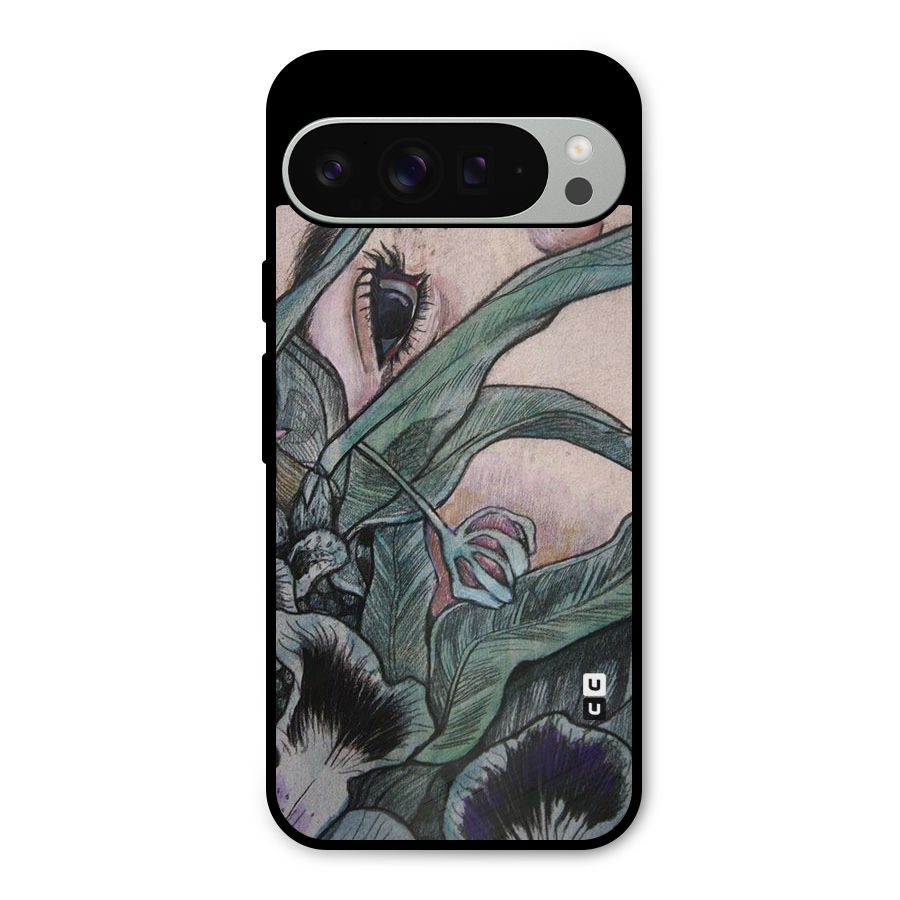 Girl Grass Art Metal Back Case for Google Pixel 9 Pro XL