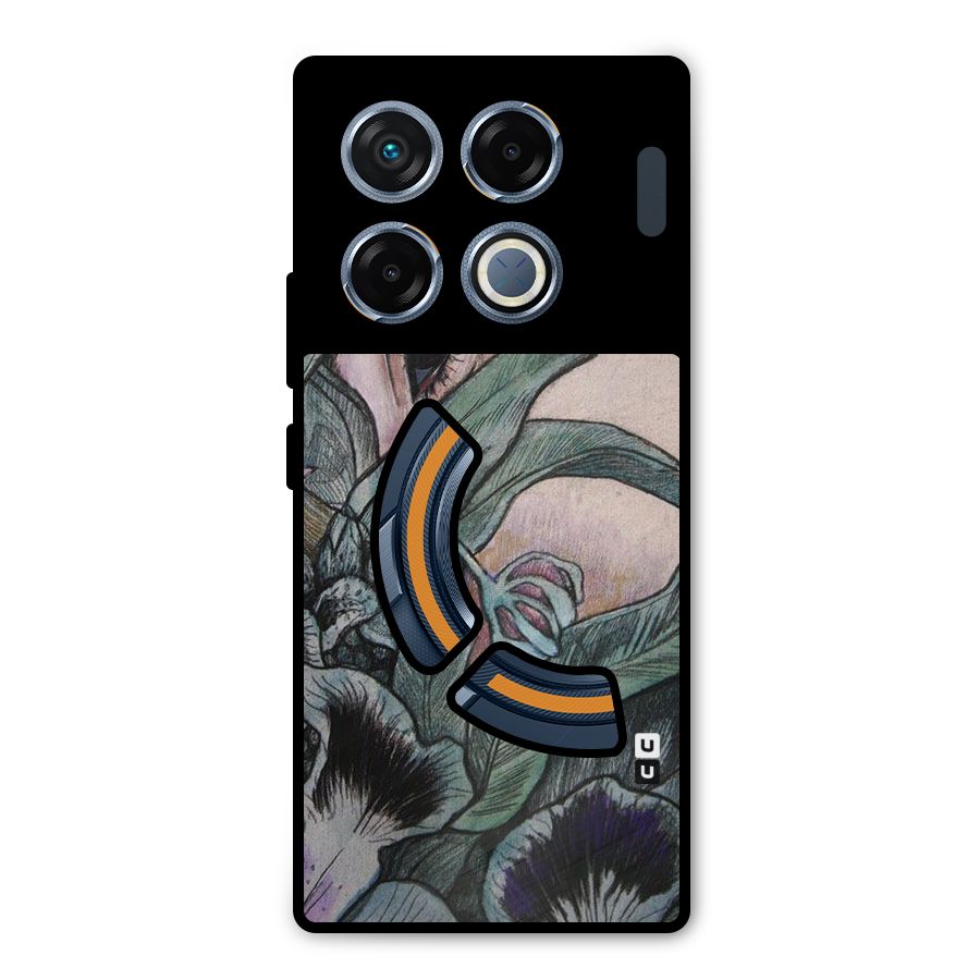 Girl Grass Art Metal Back Case for Infinix GT 20 Pro