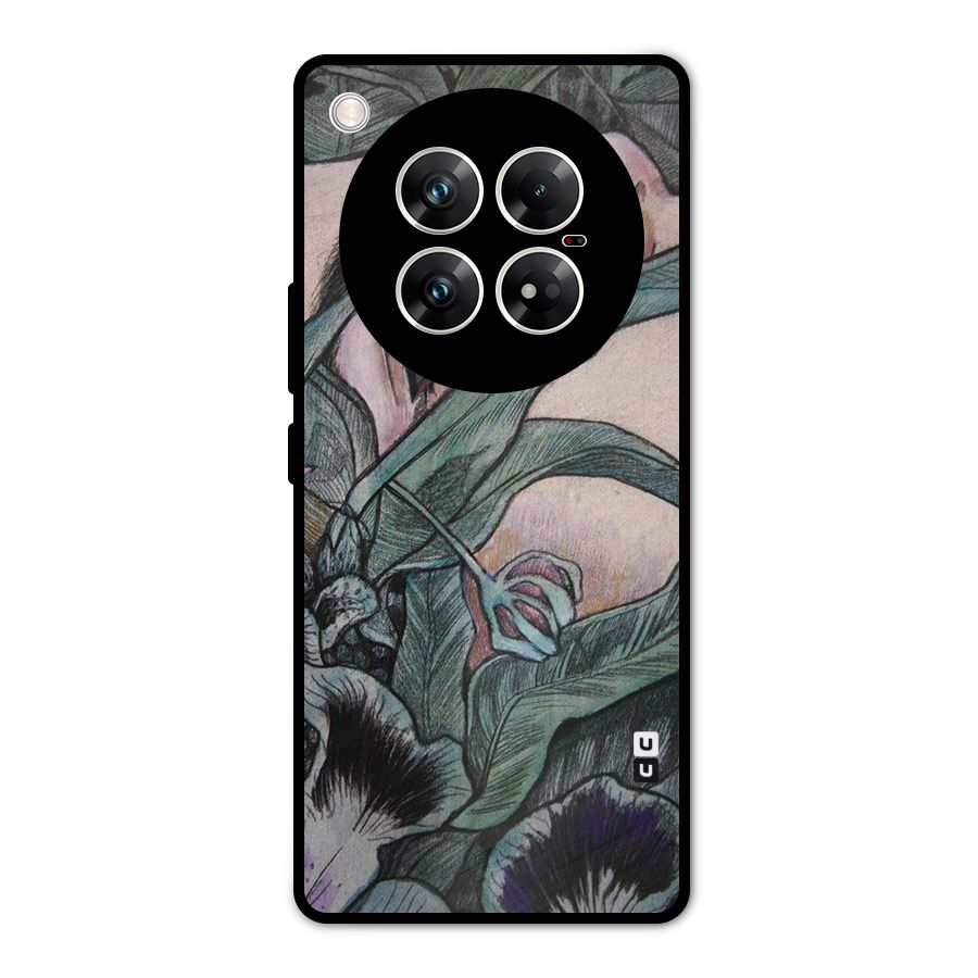 Girl Grass Art Metal Back Case for Infinix Zero 40 5G