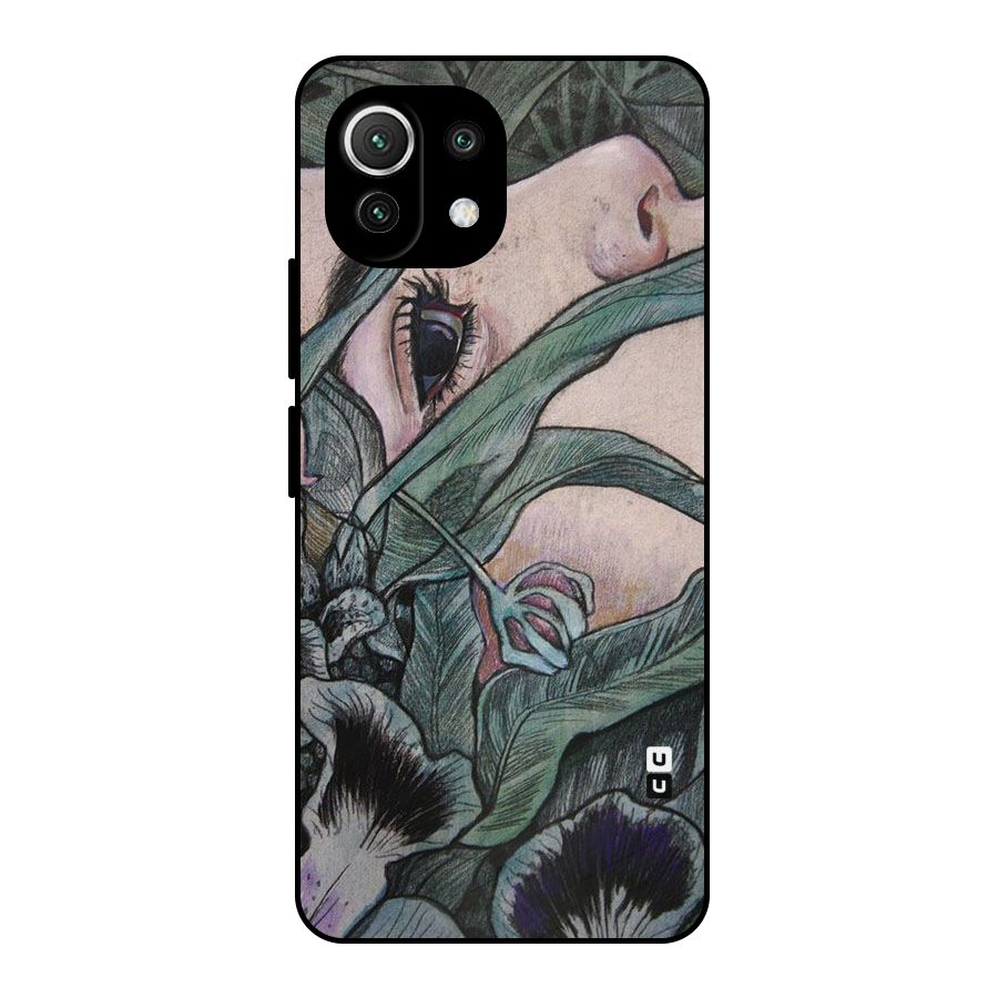 Girl Grass Art Metal Back Case for Mi 11 Lite NE 5G